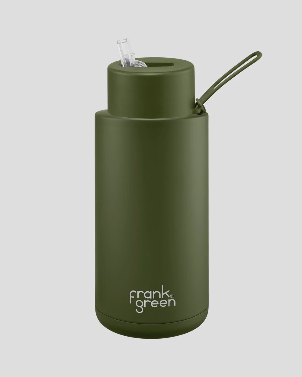 Frank Green Ceramic Reusable Bottle 34oz/1litre - KHAKI Drink Bottles Frank Green