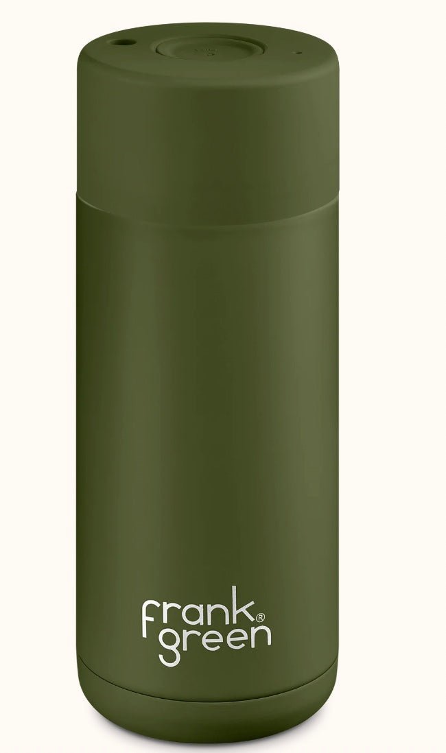Frank Green Ceramic Reusable Cup - 16oz/475ml - KHAKI Drink Bottles Frank Green khaki