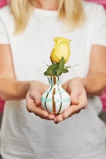 Green Tiny Tarty Vase General Carla Dinnage