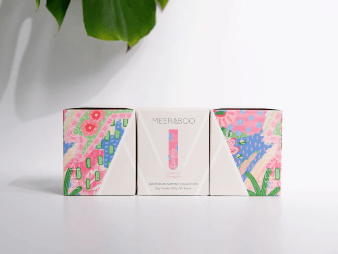 Guava Boxed Soy Candle Candles Meeraboo