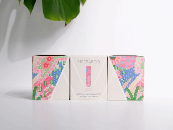 Guava Boxed Soy Candle Candles Meeraboo
