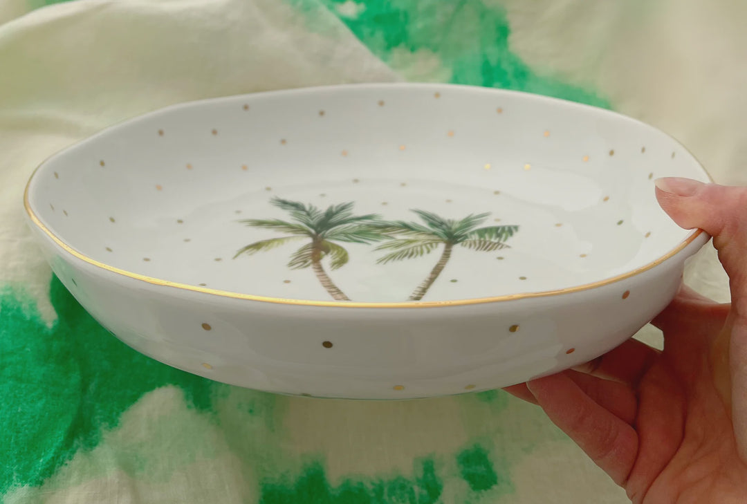 Carla Dinnage Tropical Palm Salad bowl - 26cm home Carla Dinnage   