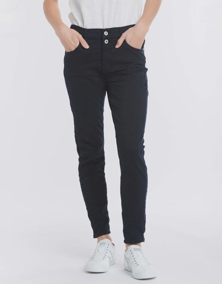 Italian Star Emma Stretch Jean - Black Jean Italian Star