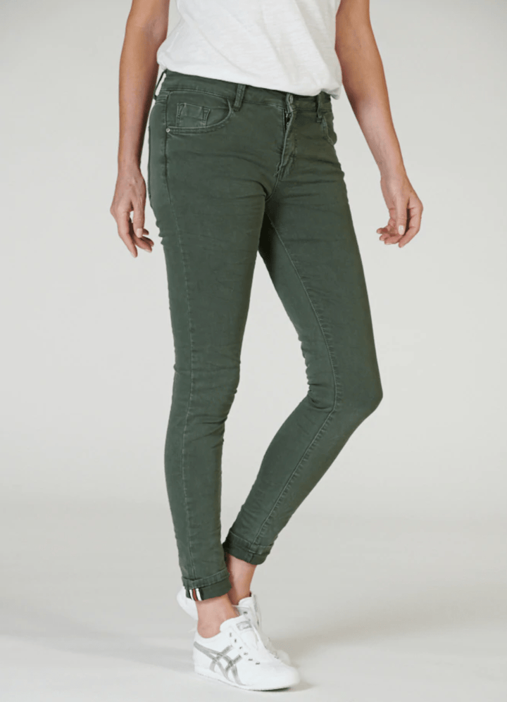 Italian Star Polo Denim Jean - Khaki Jean Italian Star