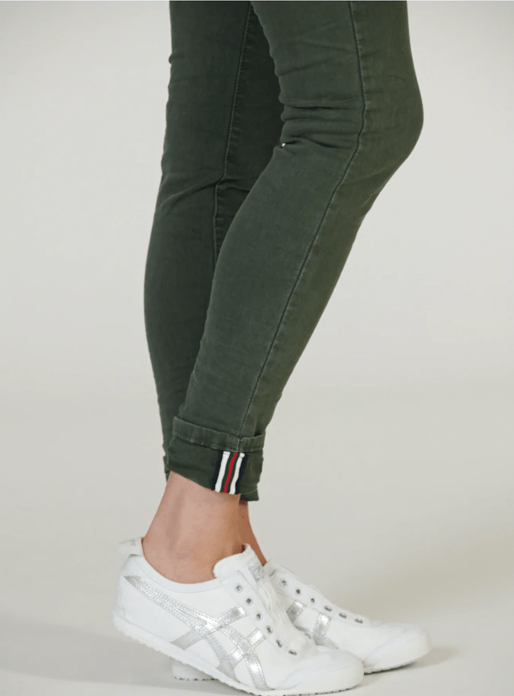Italian Star Polo Denim Jean - Khaki Jean Italian Star