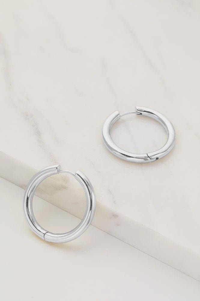 Kendall hoop earings -Large silver earings Zafino Jewellery