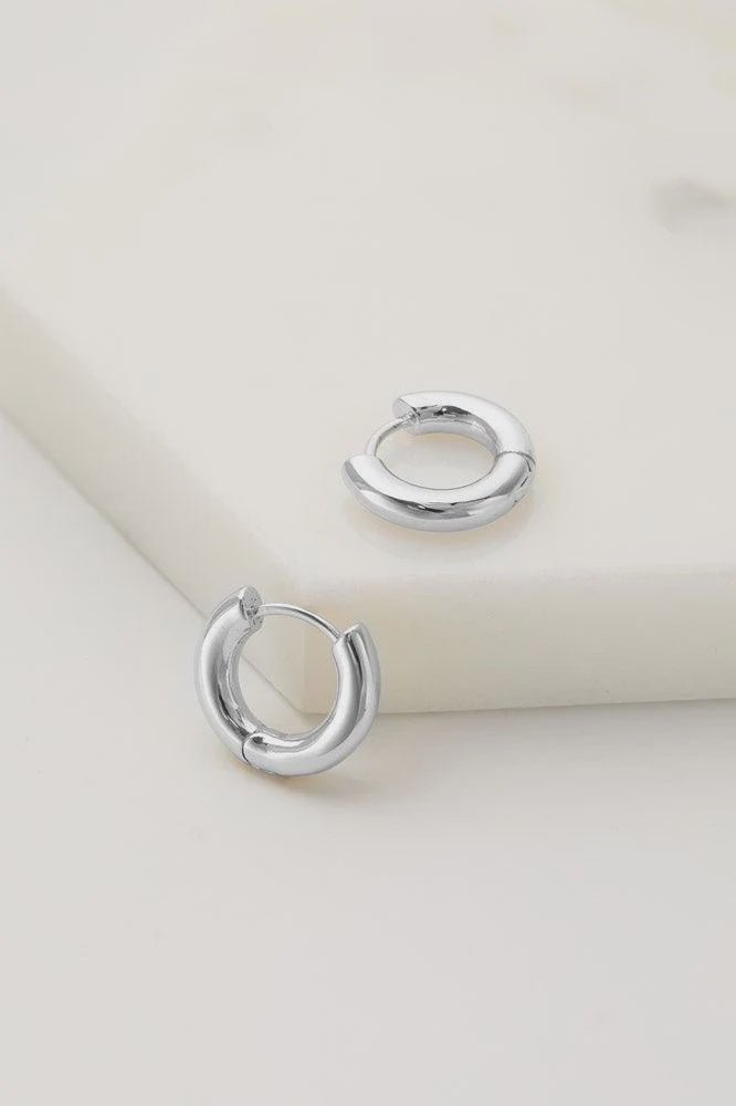 Kendall hoop earings - Medium silver earings Zafino Jewellery