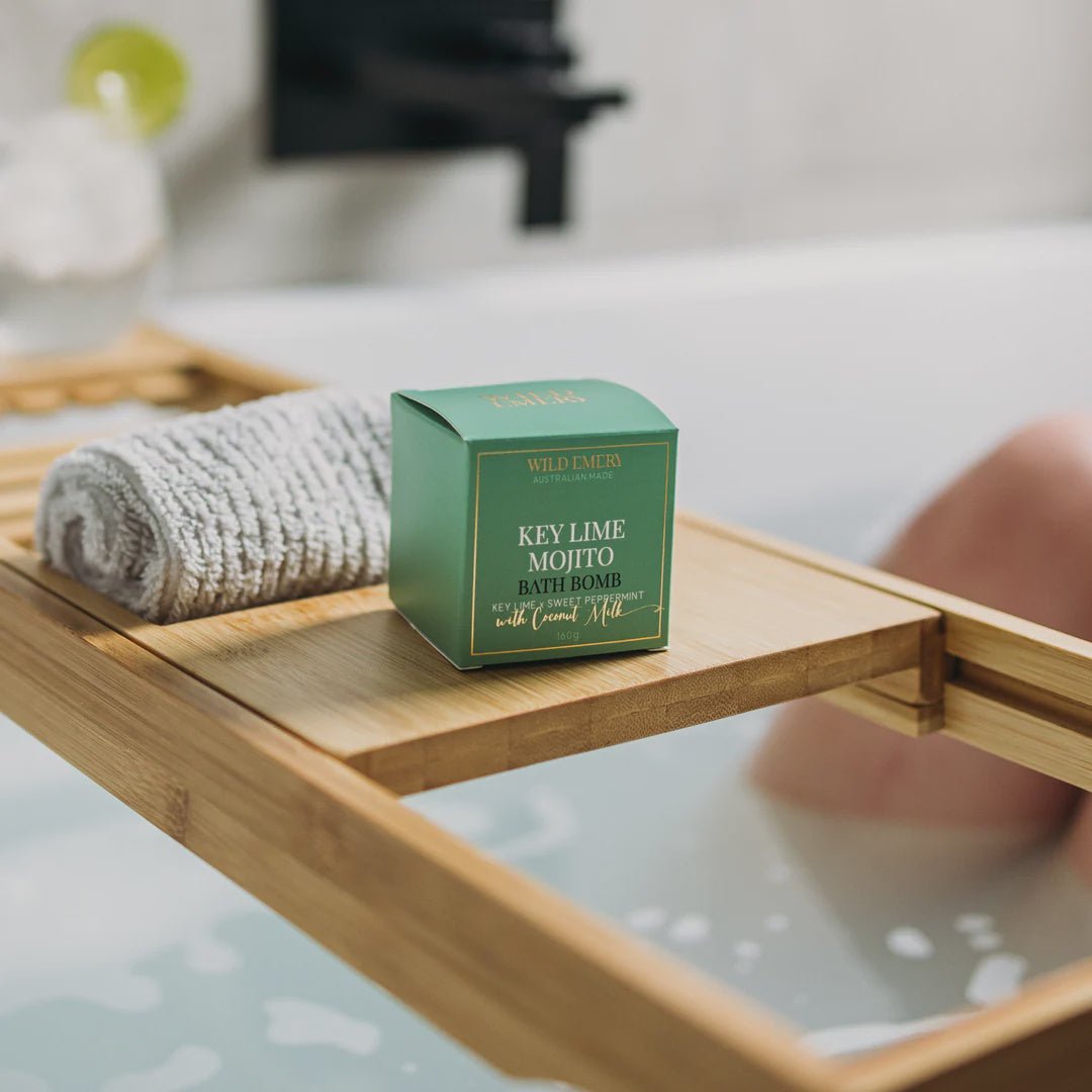 Key Lime Mojito Cube Bath Bomb Key Lime x Sweet Peppermint Bath Bomb Wild Emery Pty Ltd