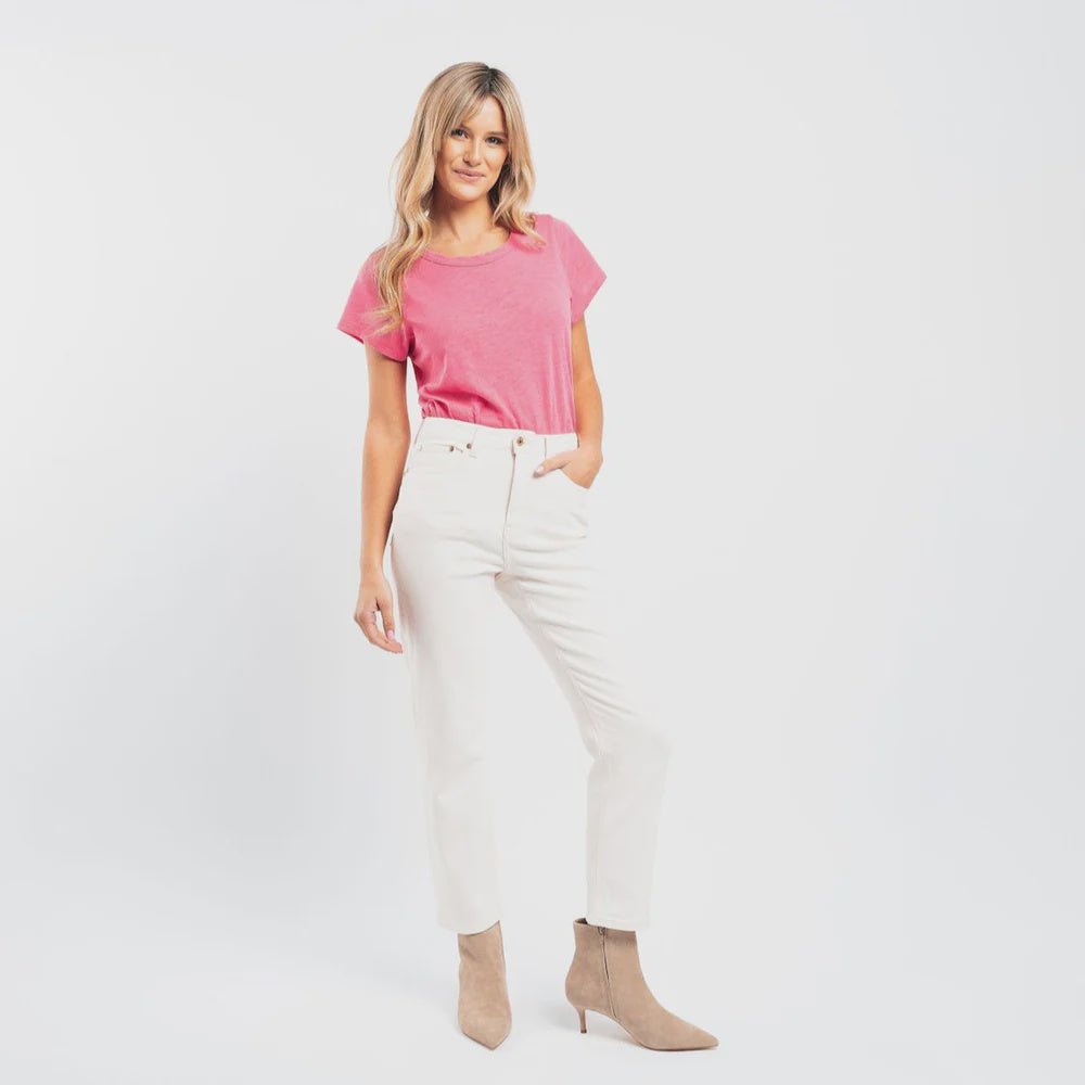 Kireina Rose Jean Finished Hem - Ecru JEANS Kireina
