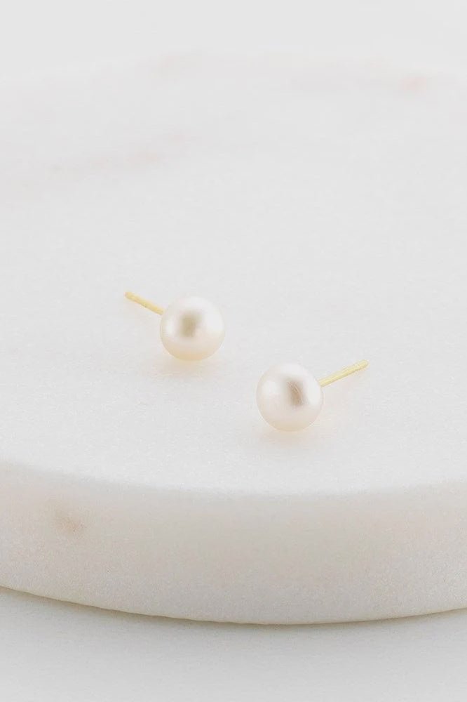 Leah Pearl Stud earings Zafino Jewellery