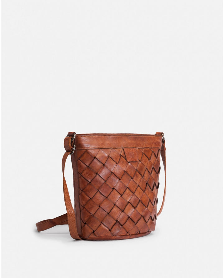 Lewisberg Leather Cross Body Bag - Tan / brown  / Black  LEI2L Handbags, Wallets & Cases Biba   