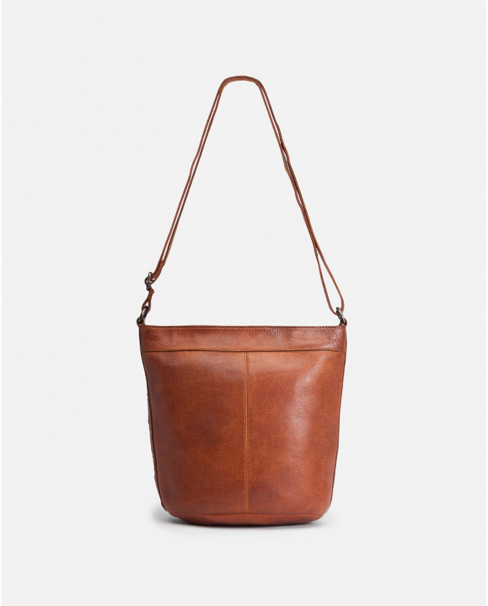 Lewisberg Leather Cross Body Bag - Tan / brown  / Black  LEI2L Handbags, Wallets & Cases Biba   