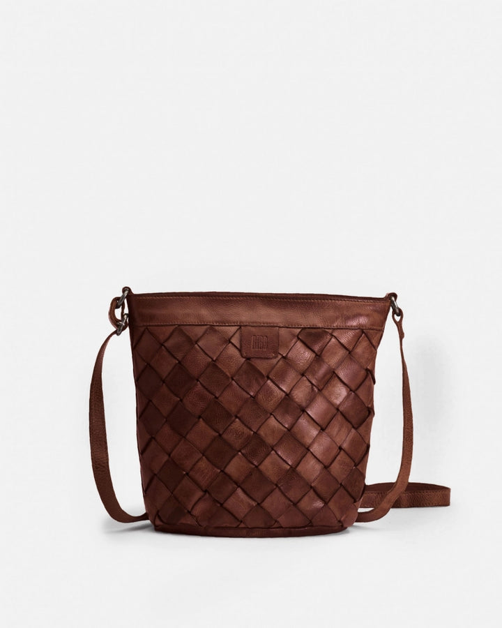 Lewisberg Leather Cross Body Bag - Tan / brown  / Black  LEI2L Handbags, Wallets & Cases Biba Brown  
