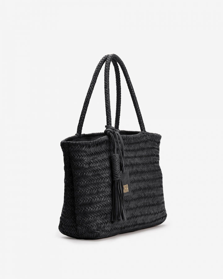 Biba Leather Shopper Bag Perkins  - Brown / Tan / Black / Camel Handbags, Wallets & Cases Biba Black  
