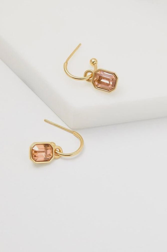leighton earing gold smokey earings Zafino Jewellery