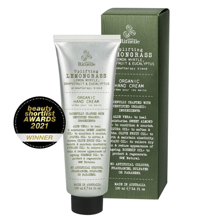 Lemongrass, Lemon Myrtle, Grapefruit and Eucalyptus Hand Cream candle Urban Rituelle