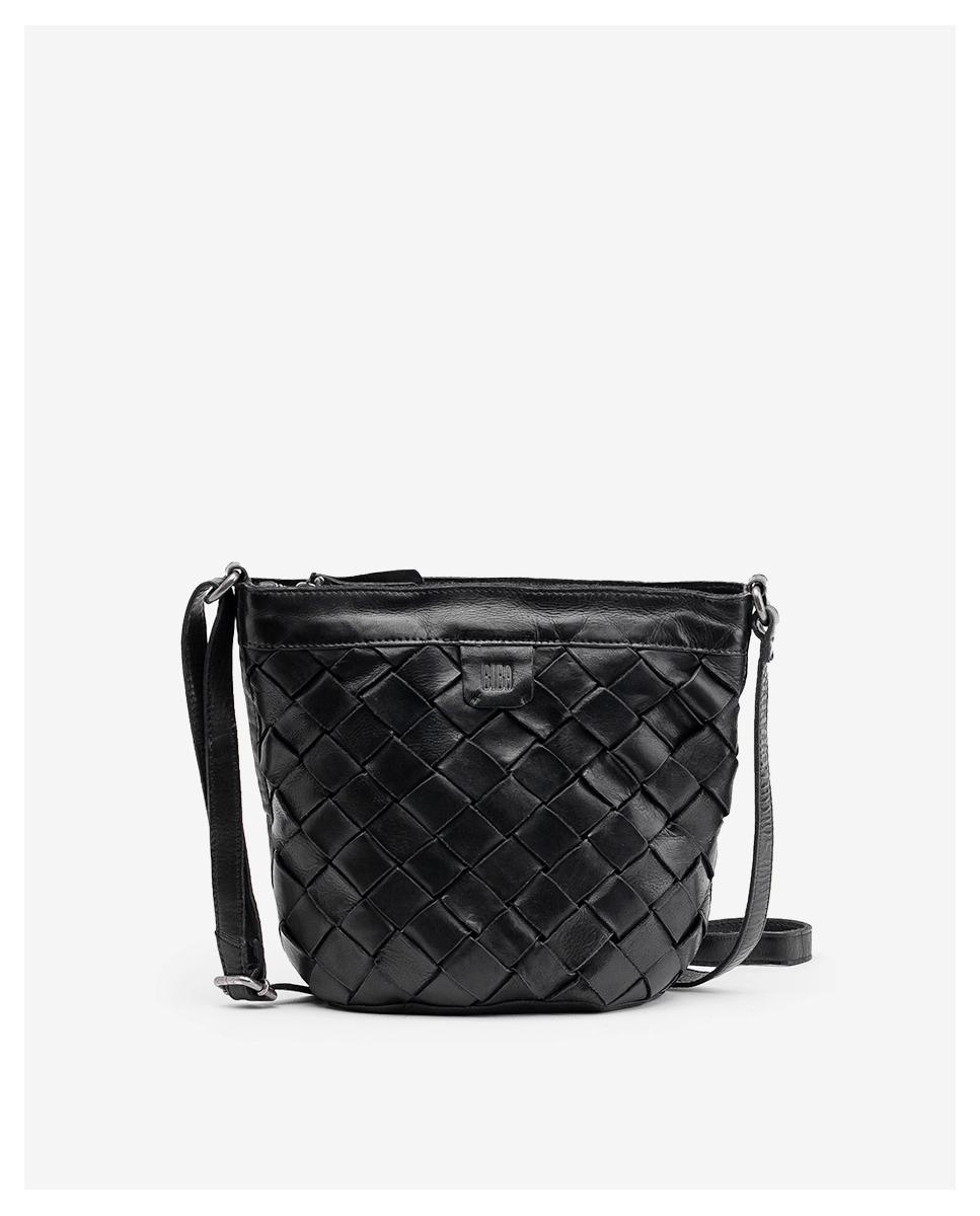 Lewisberg Leather Cross Body Bag - Tan / brown / Black LEI2L Handbags, Wallets & Cases Biba Black