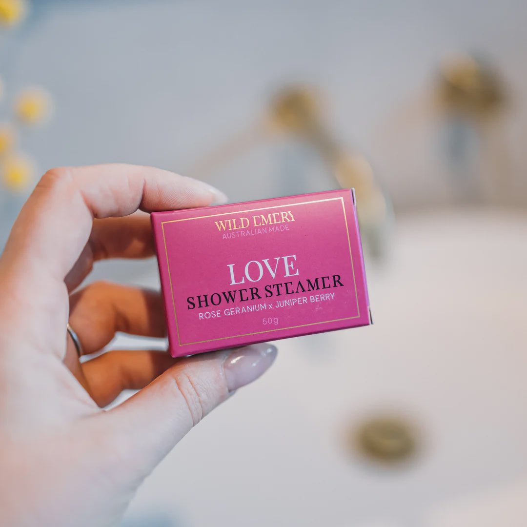 LOVE Shower Steamer Shower Steamers Wild Emery Pty Ltd
