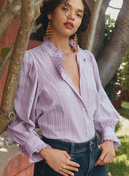 Marianna Blouse Lilac blouse Marie Louise De Monteray