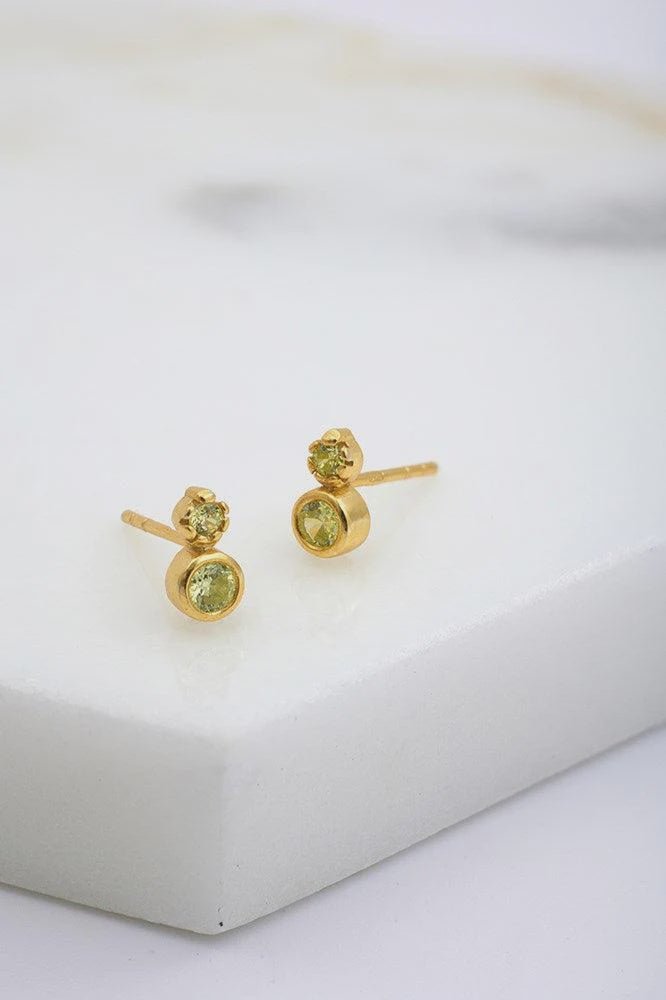 marnie stud earing green earings Zafino Jewellery