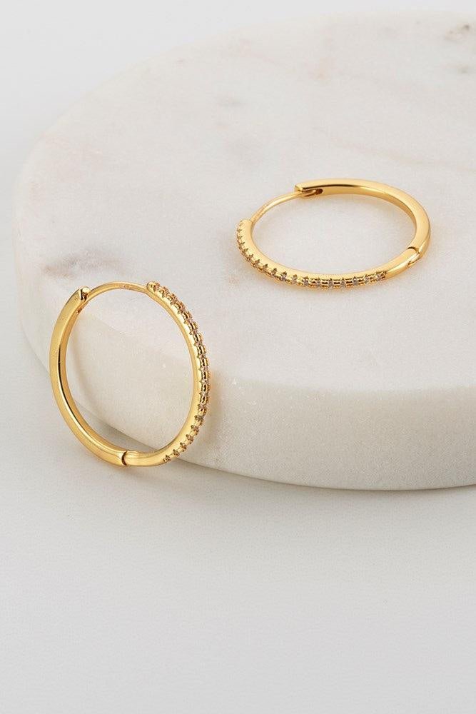 matilda hoop earing gold earings Zafino Jewellery