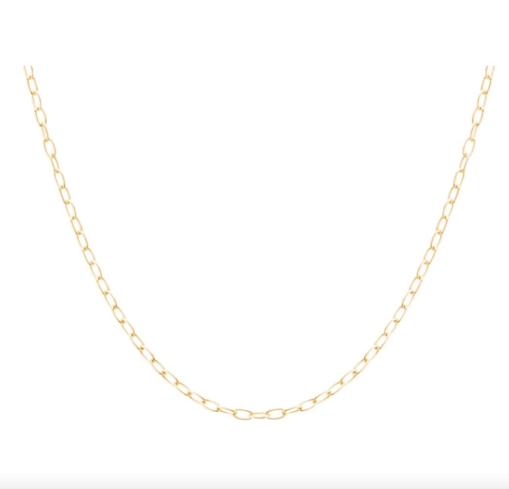 Murkani Curb Link Choker in 18 KT Yellow Gold Plate on Sterling Silver Necklaces Murkani Jewellery