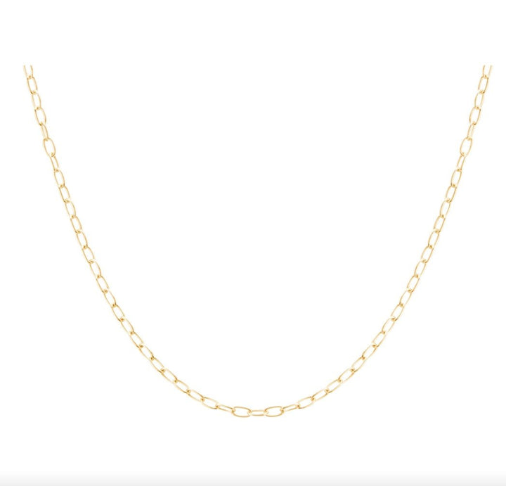 Murkani Curb Link Choker in 18 KT Yellow Gold Plate on Sterling Silver Necklaces Murkani Jewellery
