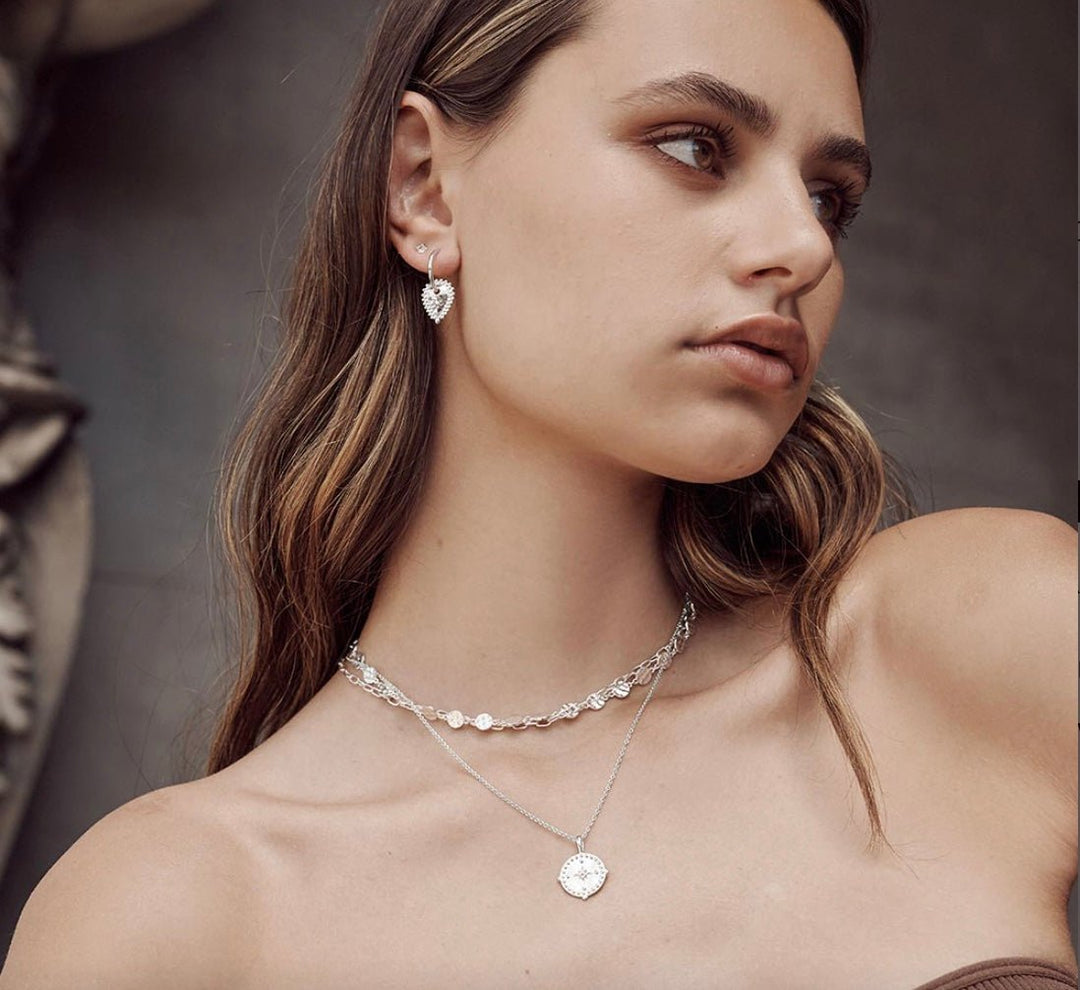 Murkani Curb Link Choker in Sterling Silver Necklaces Murkani Jewellery