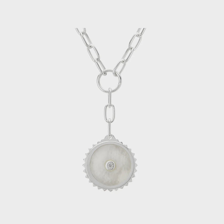 Murkani Halcyon Shield Drop Necklace Necklaces Murkani Jewellery