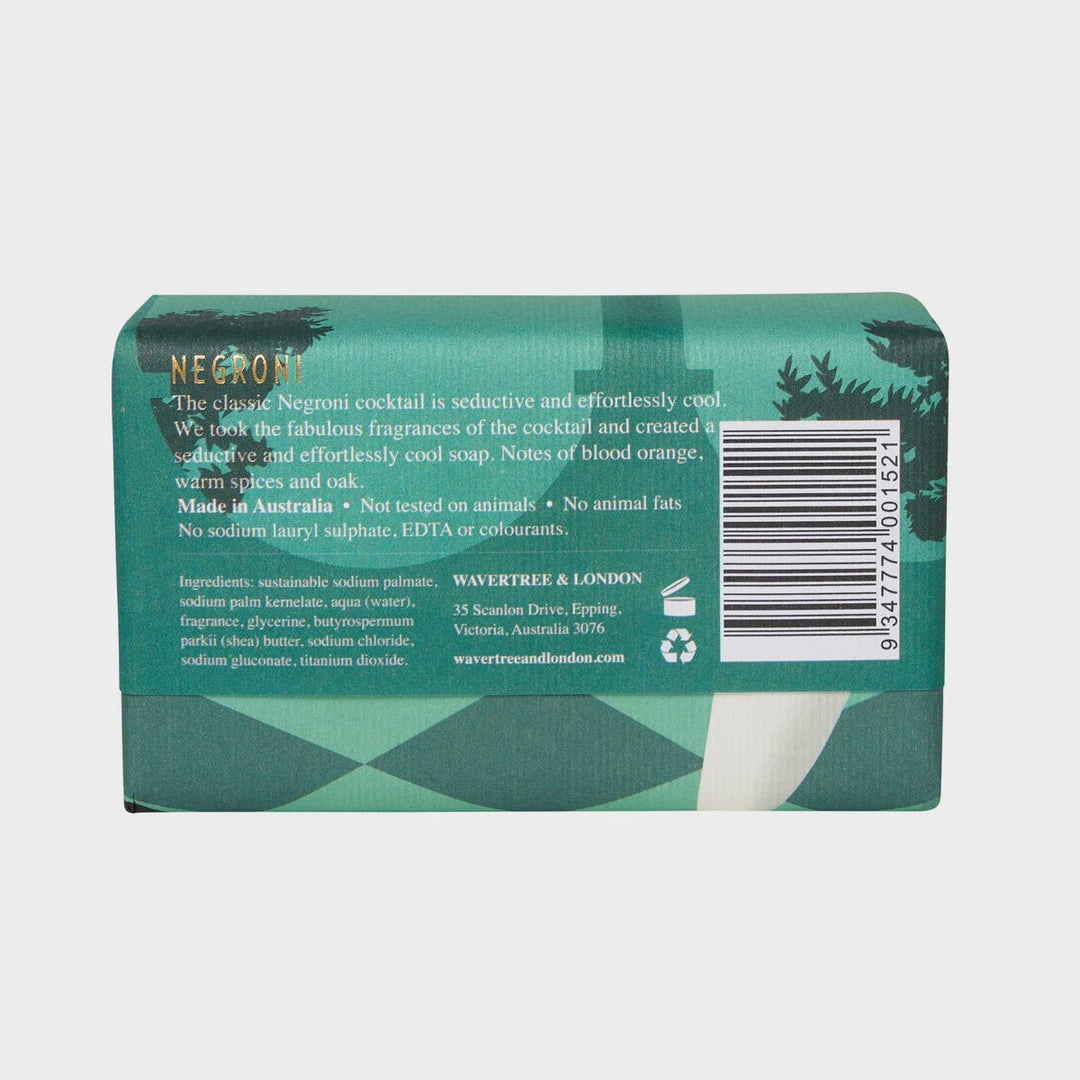 Negroni Cocktail Soap Bar Soap Wavertree & London