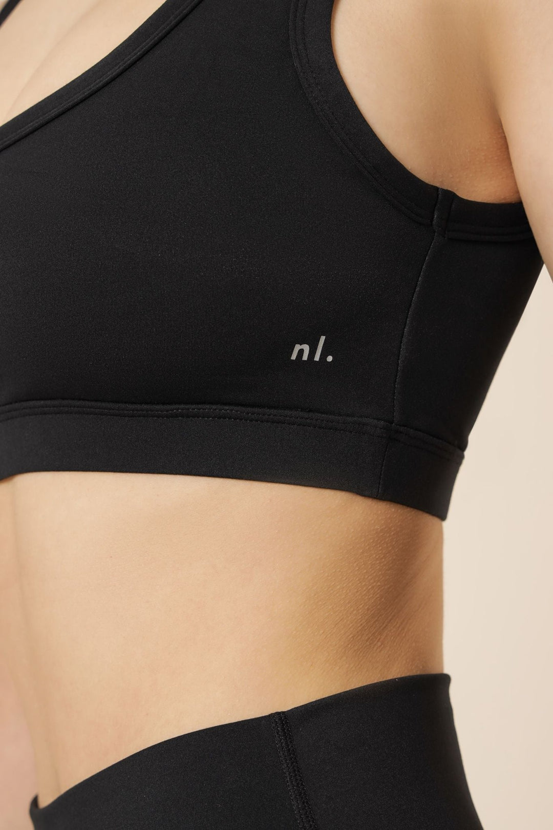 Nude Lucy Active Top - Black activewear nude lucy
