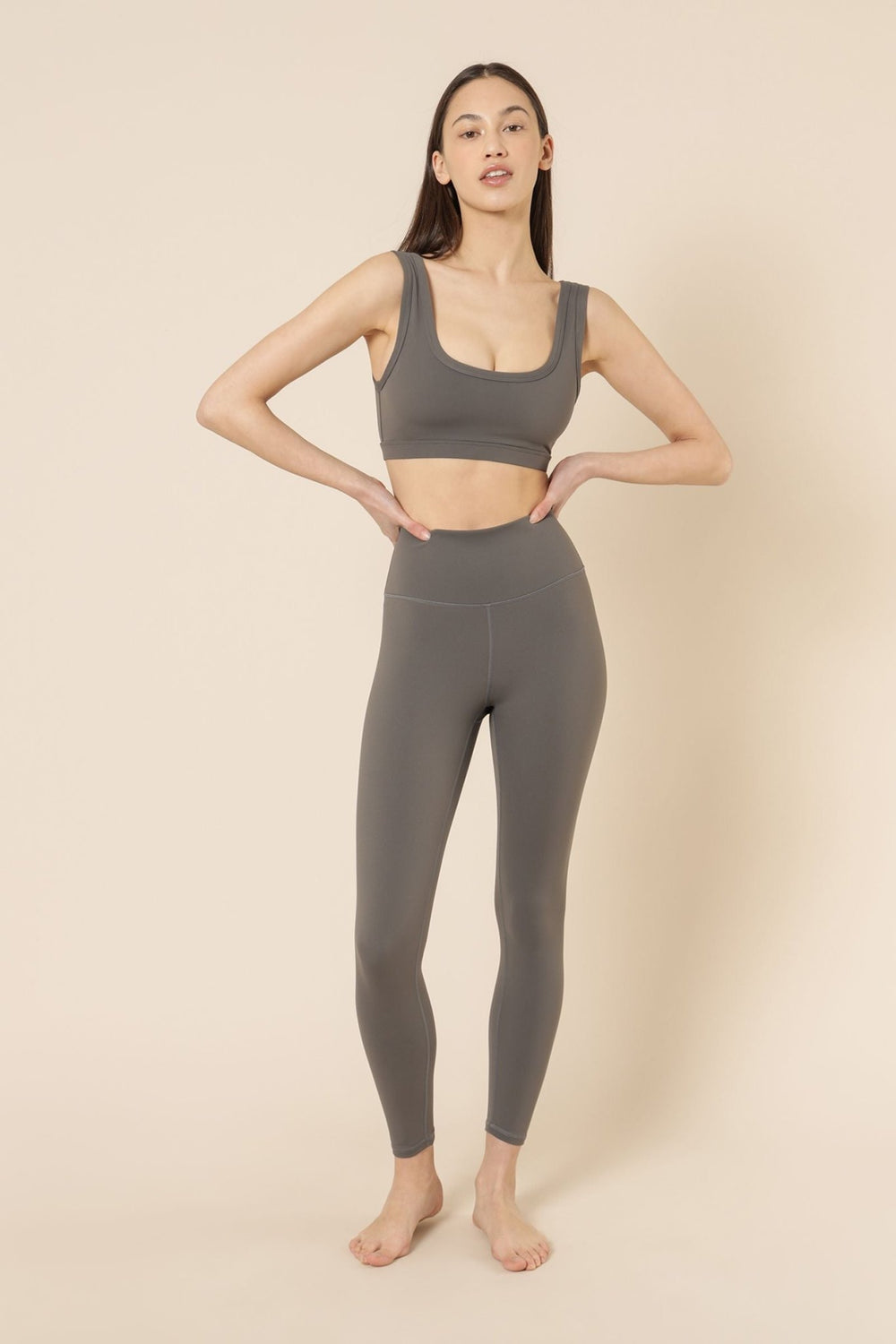 Nude Lucy Active Top - Smoke activewear nude lucy