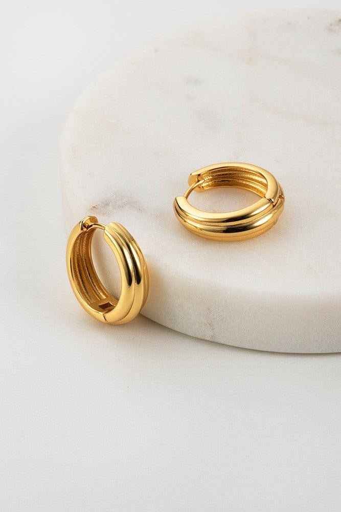 Paris hoop earings gold earings Zafino Jewellery