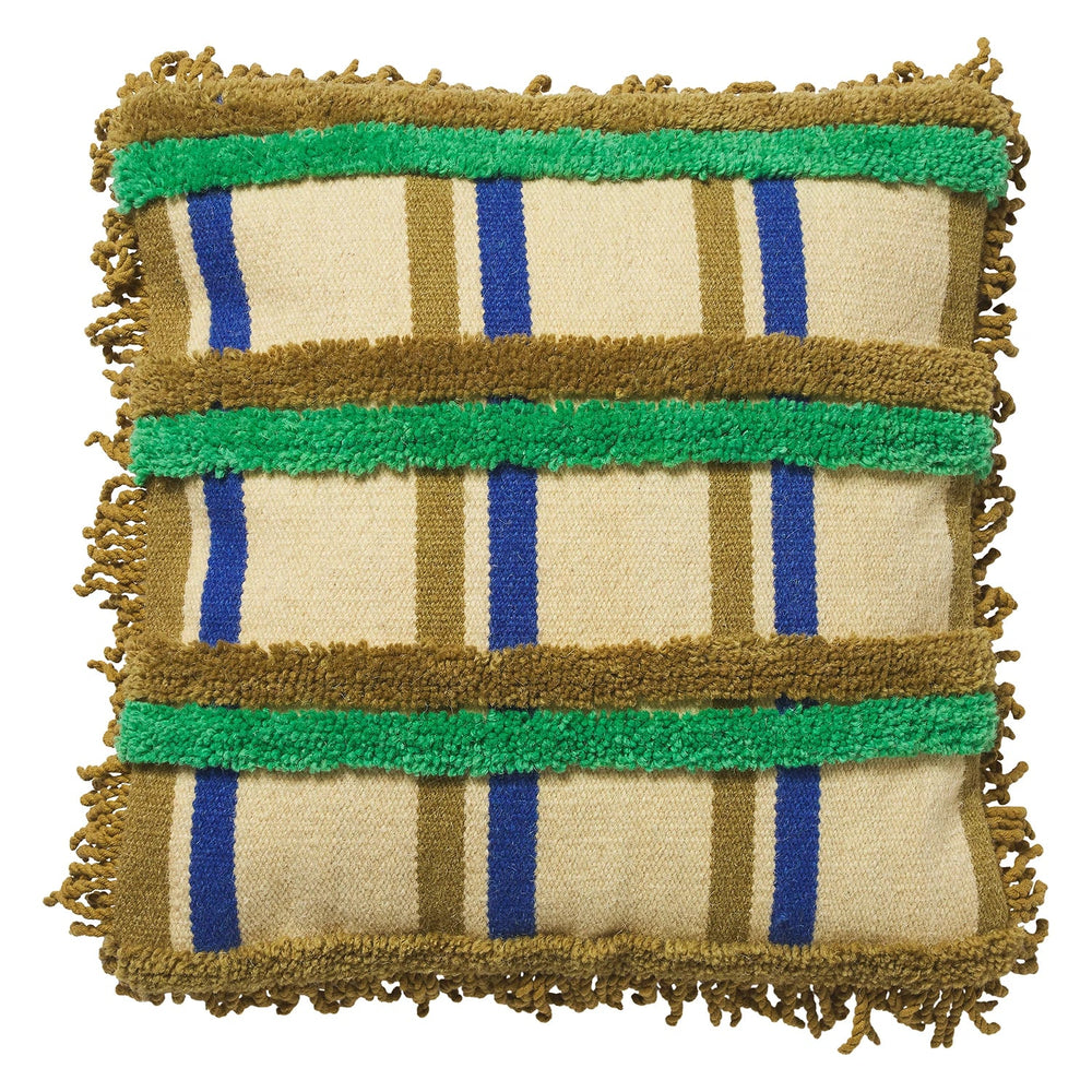 Paxton tufted cushion - Flamingo Pillows Sage & Clare Kelp