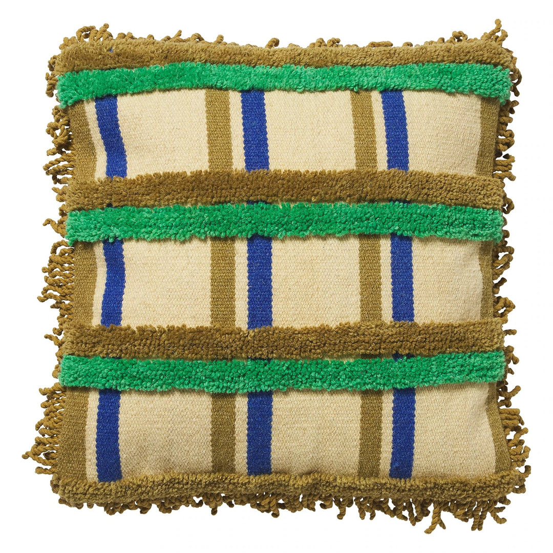 Paxton tufted cushion - Flamingo Pillows Sage & Clare Kelp
