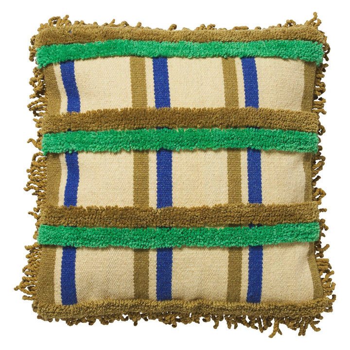 Paxton tufted cushion - Flamingo Pillows Sage & Clare Kelp
