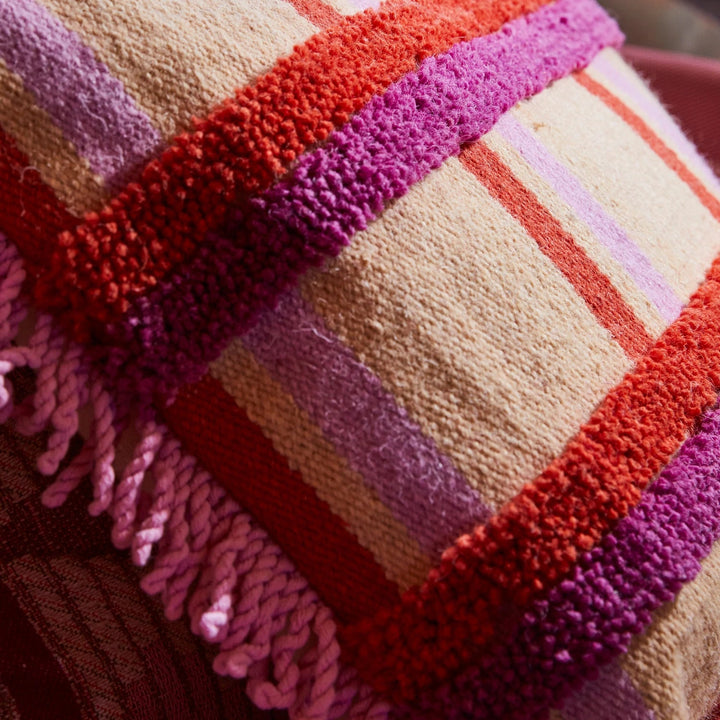 Paxton tufted cushion - Flamingo Pillows Sage & Clare