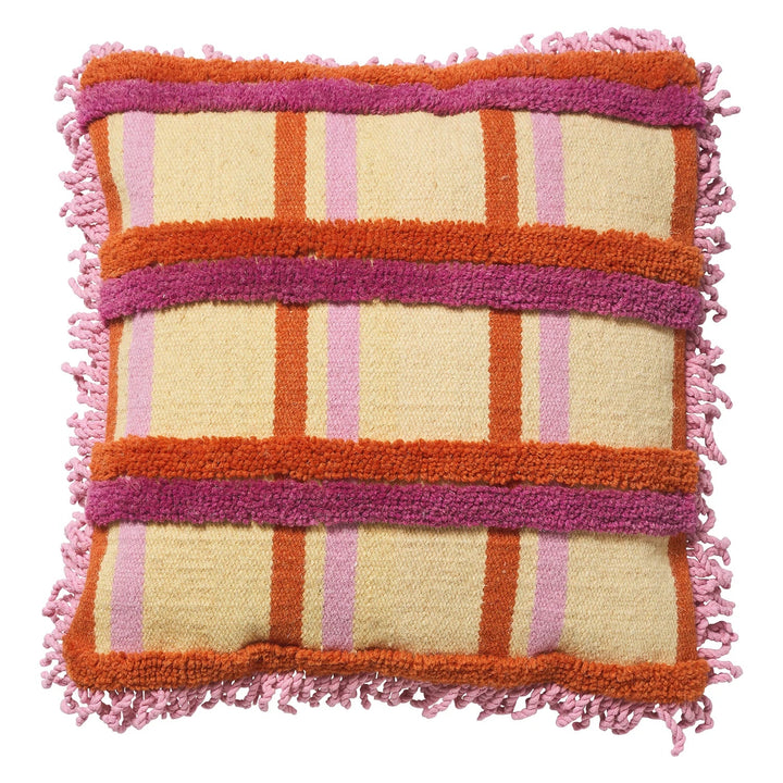 Paxton tufted cushion - Flamingo Pillows Sage & Clare Flamingo