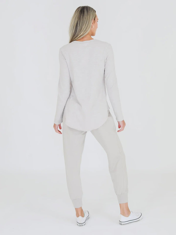 Penola Long Sleeve Tee - Angora Long Sleeve Tee 3rd Story