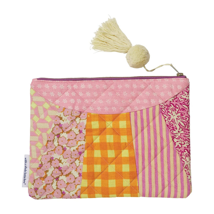 Prescot Patch Clutch Cosmetic & Toiletry Bags Sage & Clare