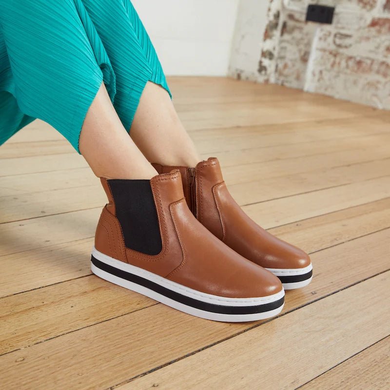 Prickle Boot Tan Leather boots Alfie & Evie