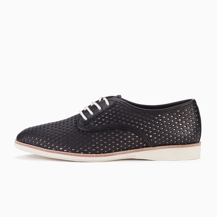 Rollie Derby Overlay Black / Rose Gold Shoes Rollie