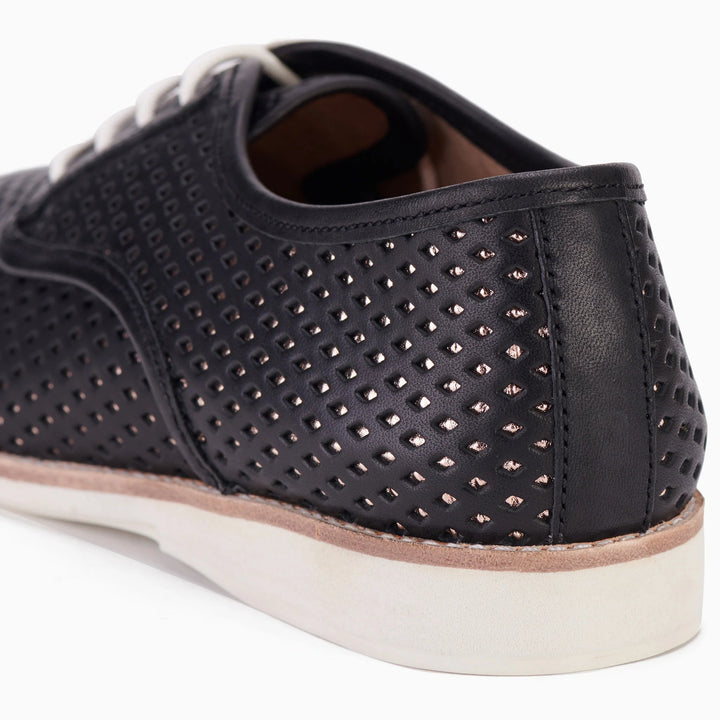 Rollie Derby Overlay Black / Rose Gold Shoes Rollie