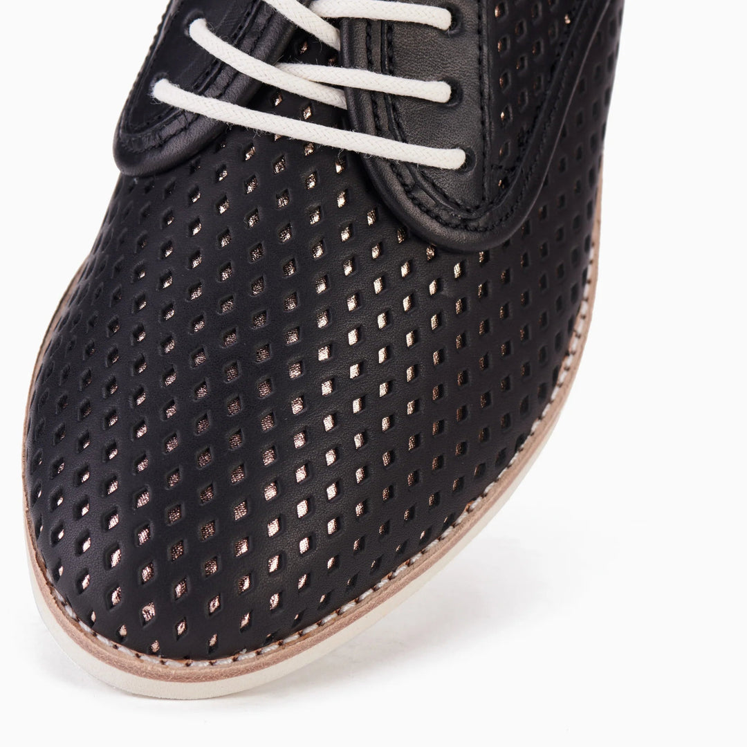 Rollie Derby Overlay Black / Rose Gold Shoes Rollie