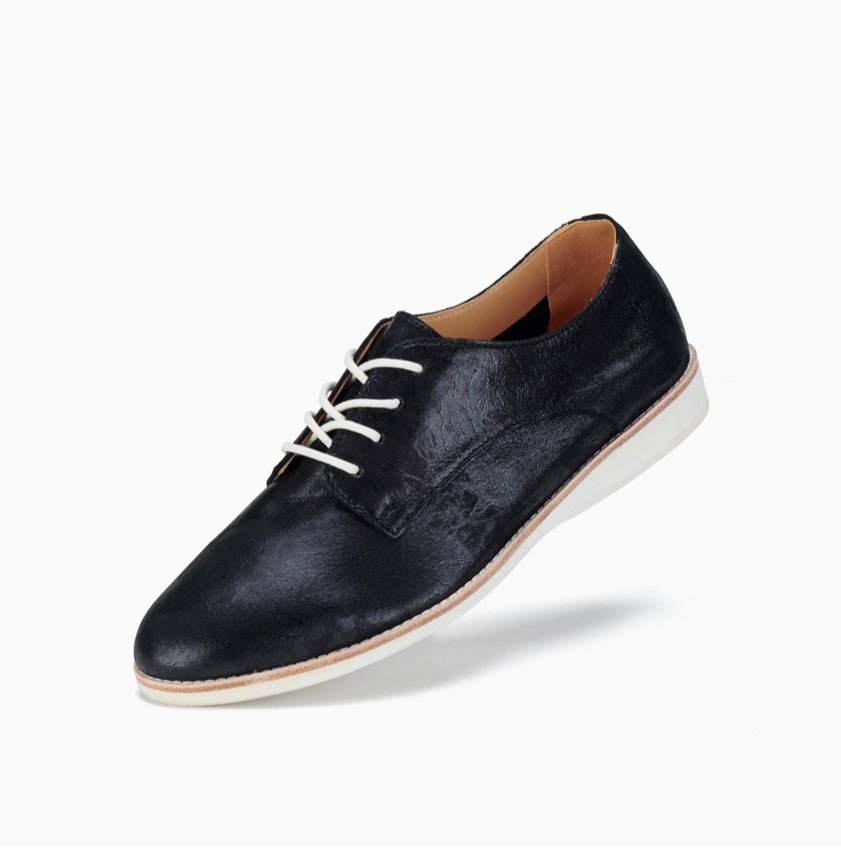Derby Super Soft Black Shimmer ROLLIE Shoes Rollie