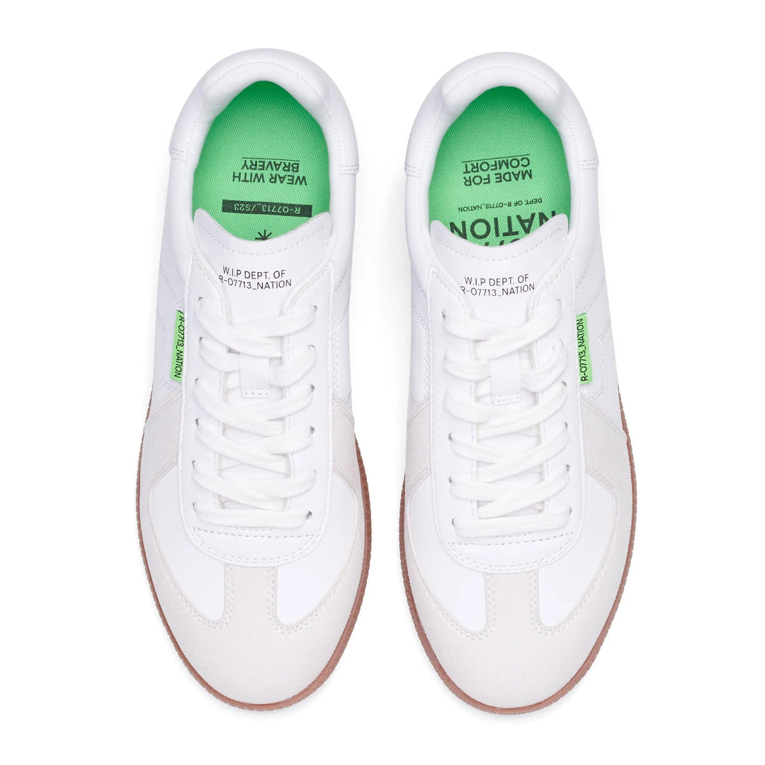 Rollie Pace Classic White Gum Shoes Rollie