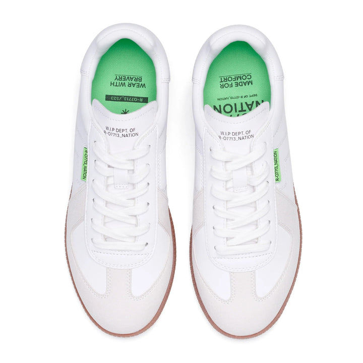 Rollie Pace Classic White Gum Shoes Rollie