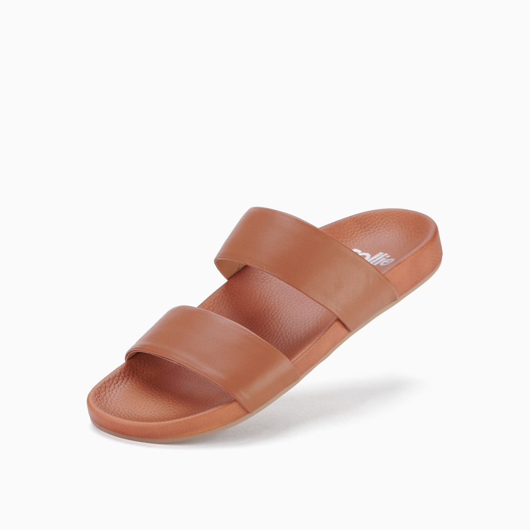 Rollie Tide Strap Sandal - Cognac Shoes Rollie