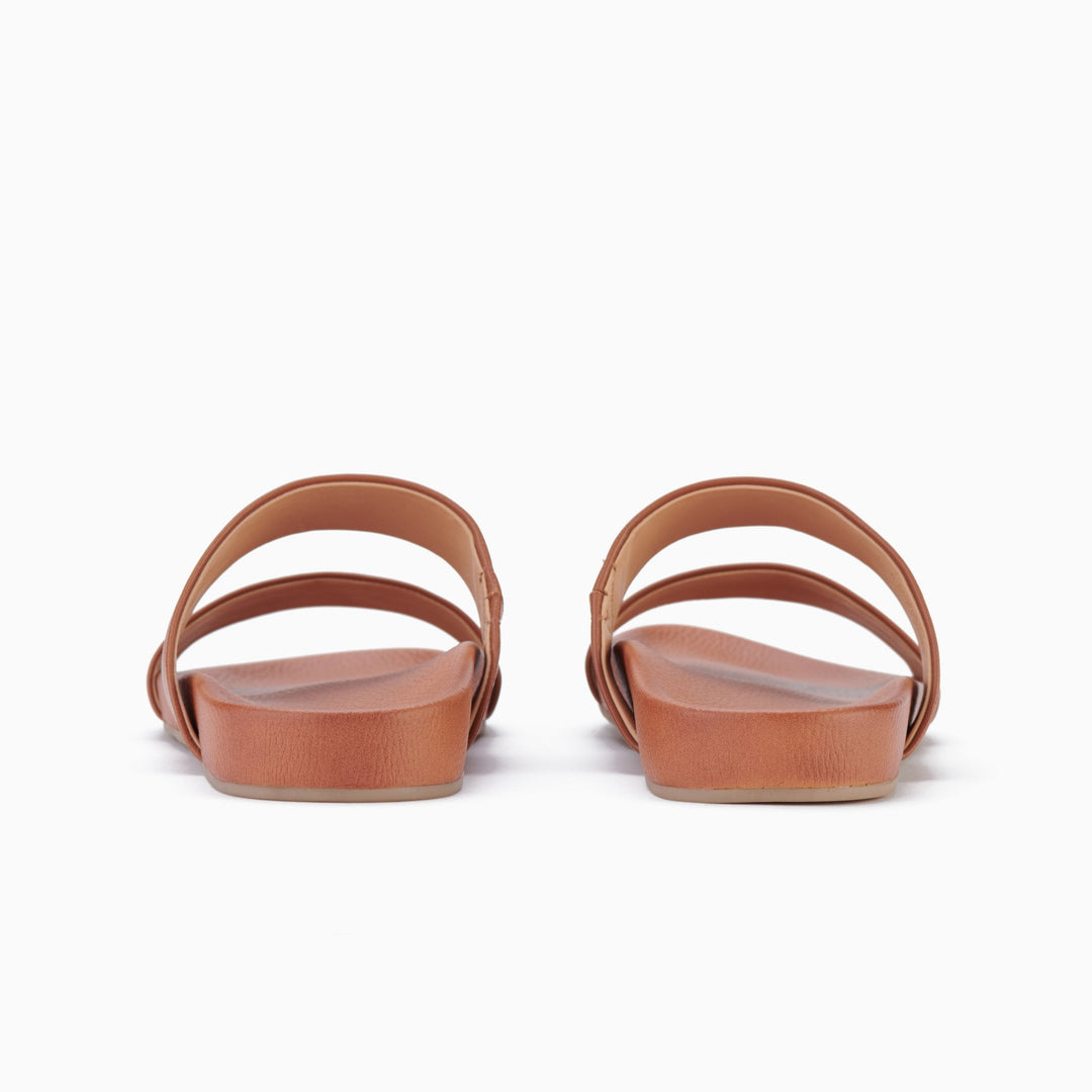 Rollie Tide Strap Sandal - Cognac Shoes Rollie
