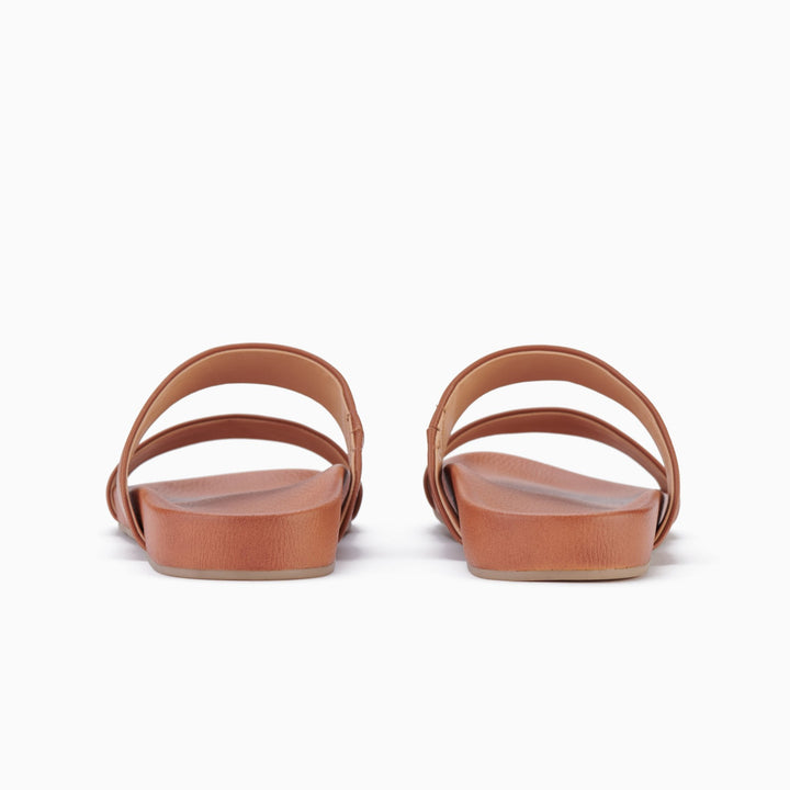 Rollie Tide Strap Sandal - Cognac Shoes Rollie